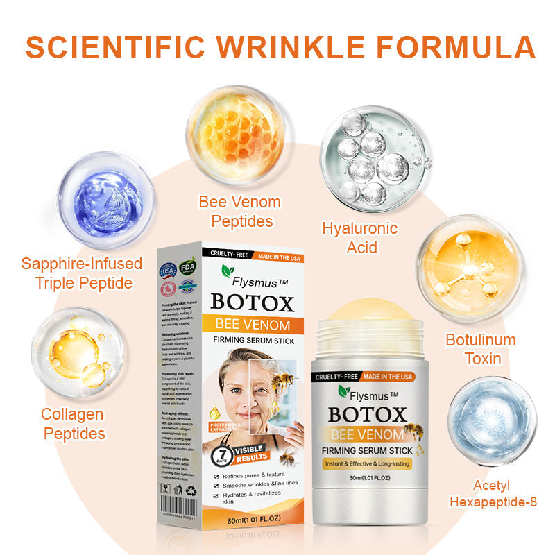 🐝Az USA-ban készült és onnan szállítva✨Flysmus™ Botox Méhméreg Feszesítő Szérum Stift🔥UTOLSÓ NAP – 70% KEDVEZMÉNY